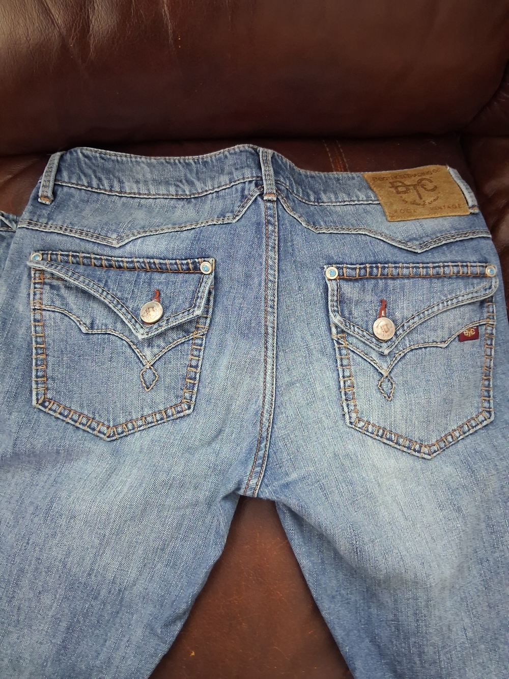 BKE Women's Boot Cut Jeans in Light Blue Denim